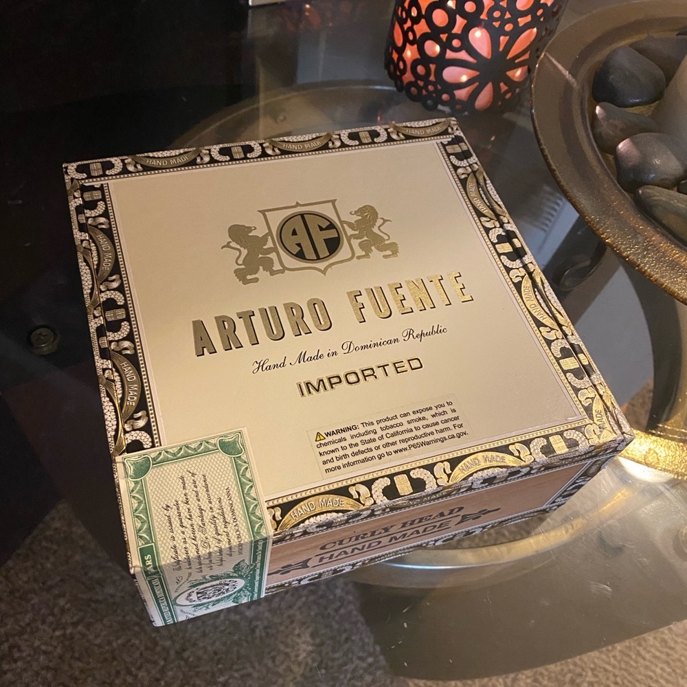 Arturo Fuente Curly Head Cedar Cigar Box | Wooden Storage | Rustic Decor - Picture 3 of 6